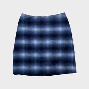 Catherine Malandrino Y2K Wool Plaid Mini Skirt Size 2